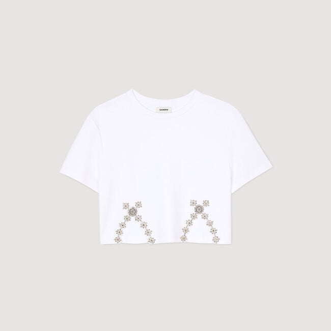 Rhinestone crop top