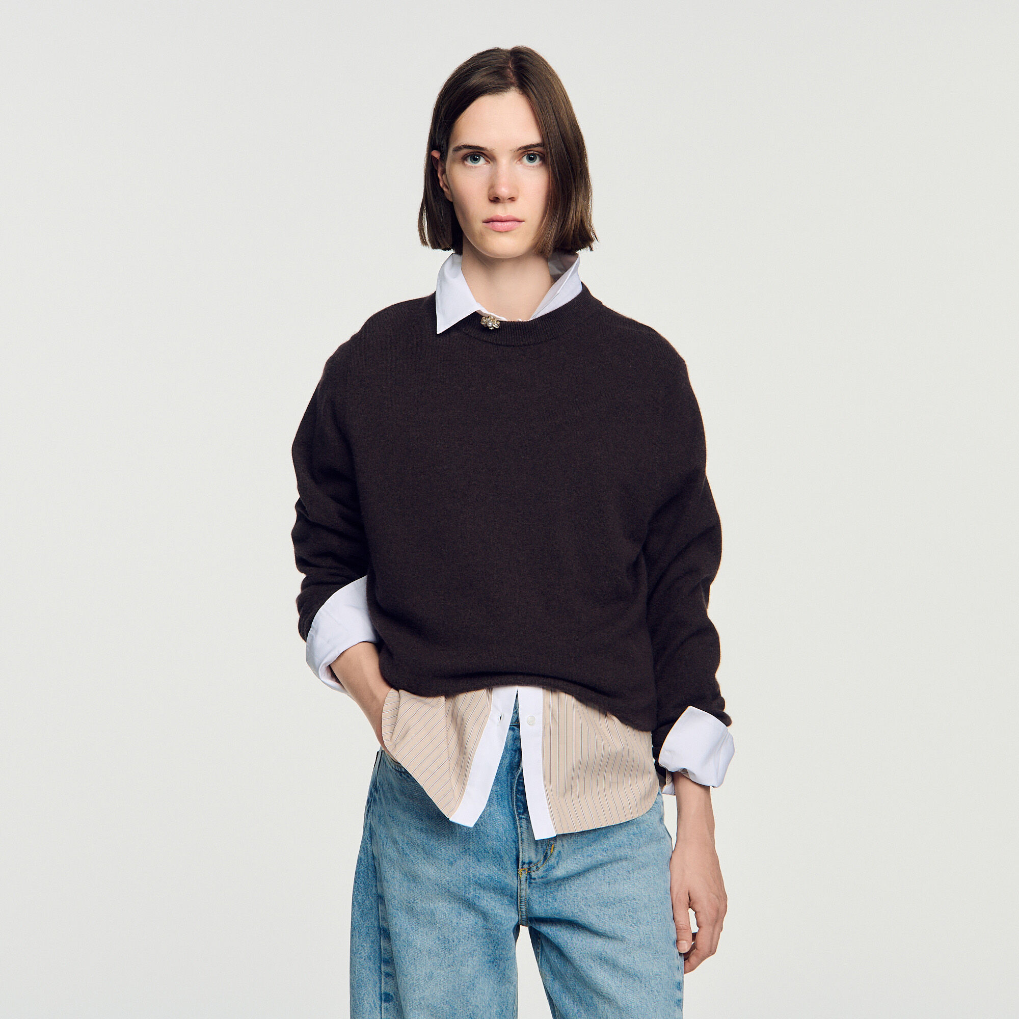 Cashmere crew neck sweater - Mixte | Sandro