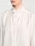 Silk shirt with gathered collar