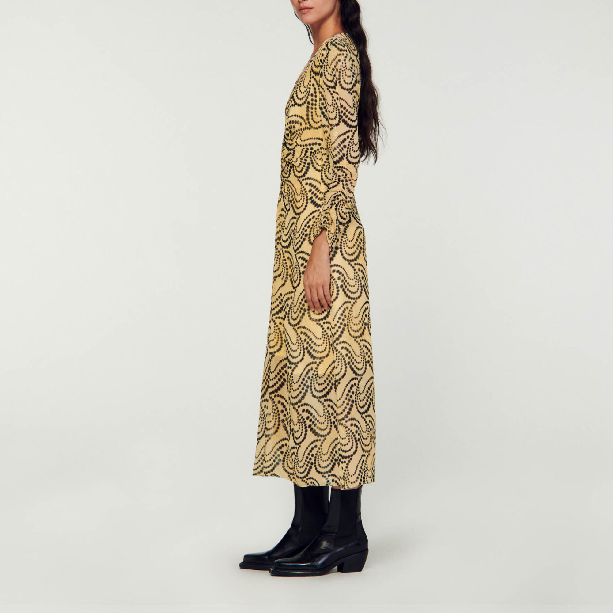 Paisley print dress