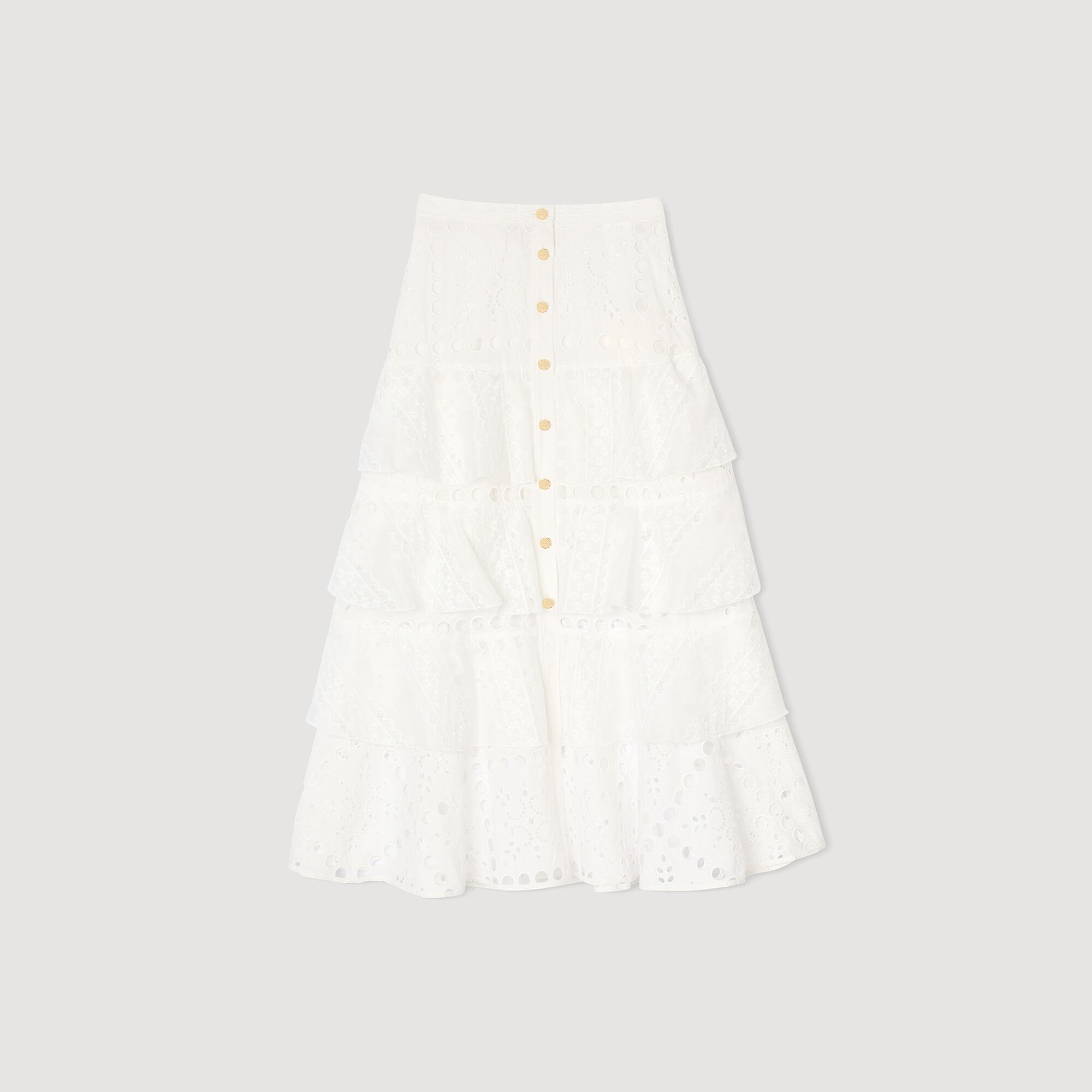 Broderie anglaise long skirt