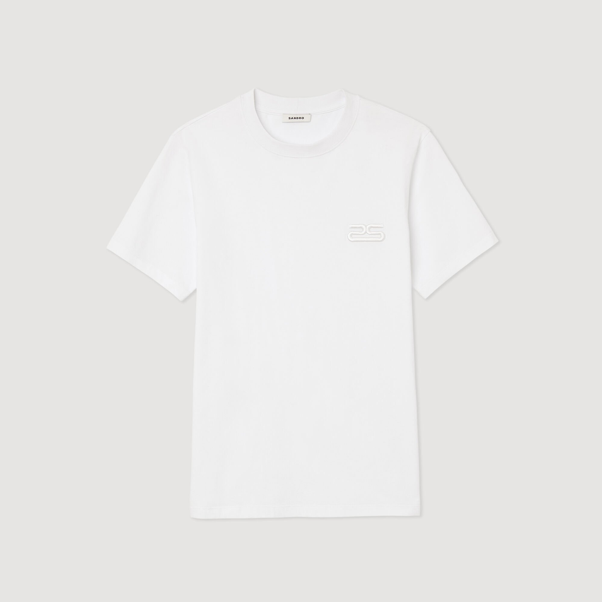 Organic cotton T-shirt with embroidery