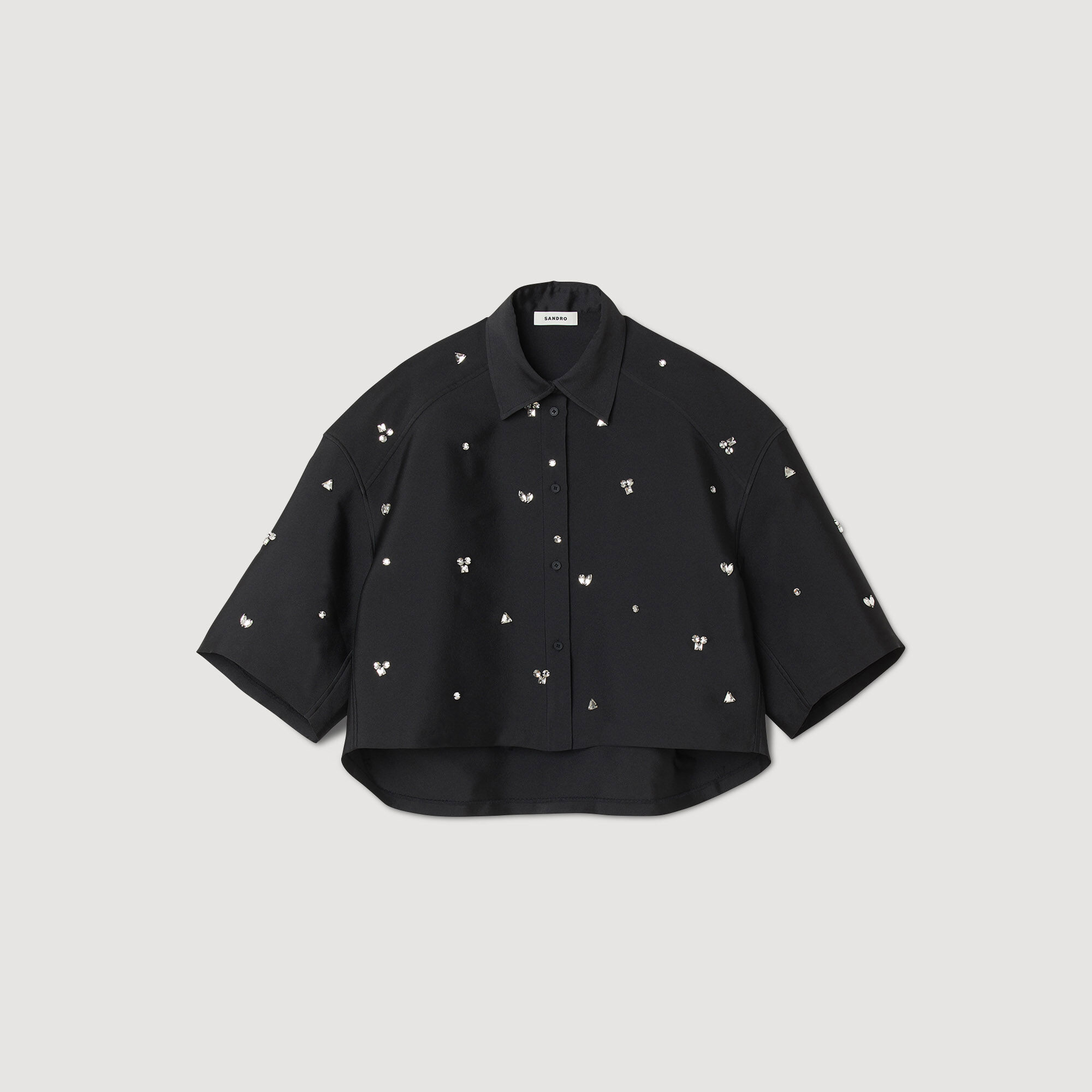 Shirt Embellished With Rhinestones
