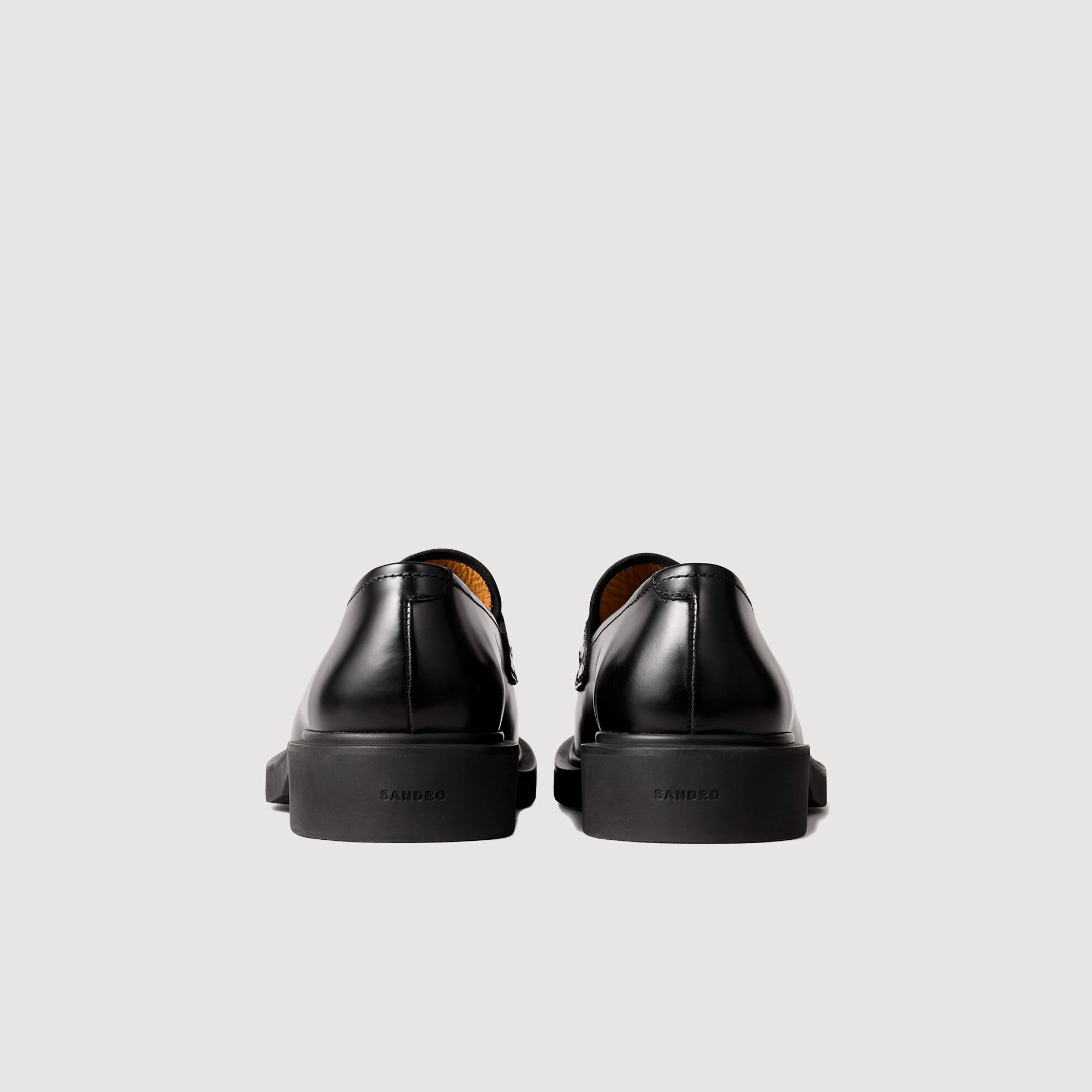 Patent leather dress shoes