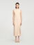 Fringed knit maxi dress