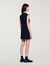 Mini dress with buttons