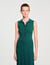 Knit dress with polo neck