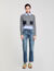 Cropped wool and cashmere sweater