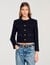 Ruffled tweed jacket