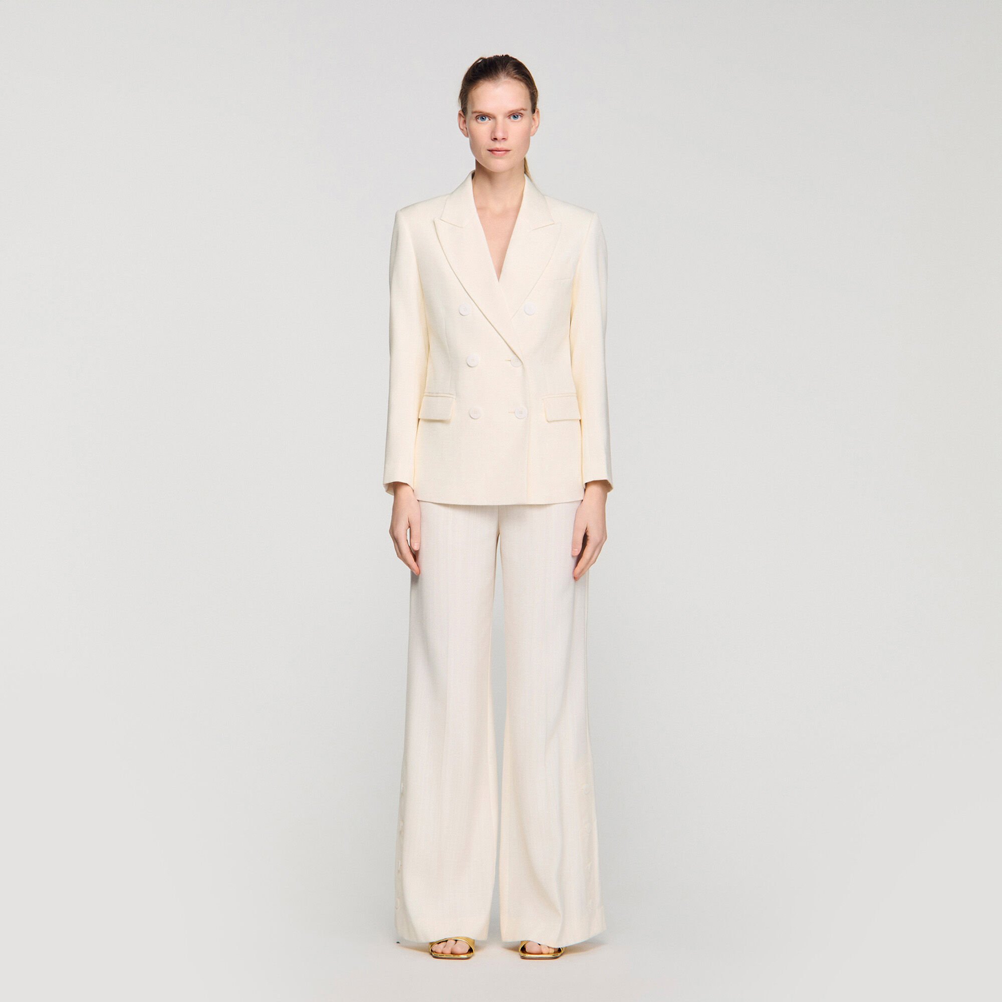 Double-breasted suit jacket