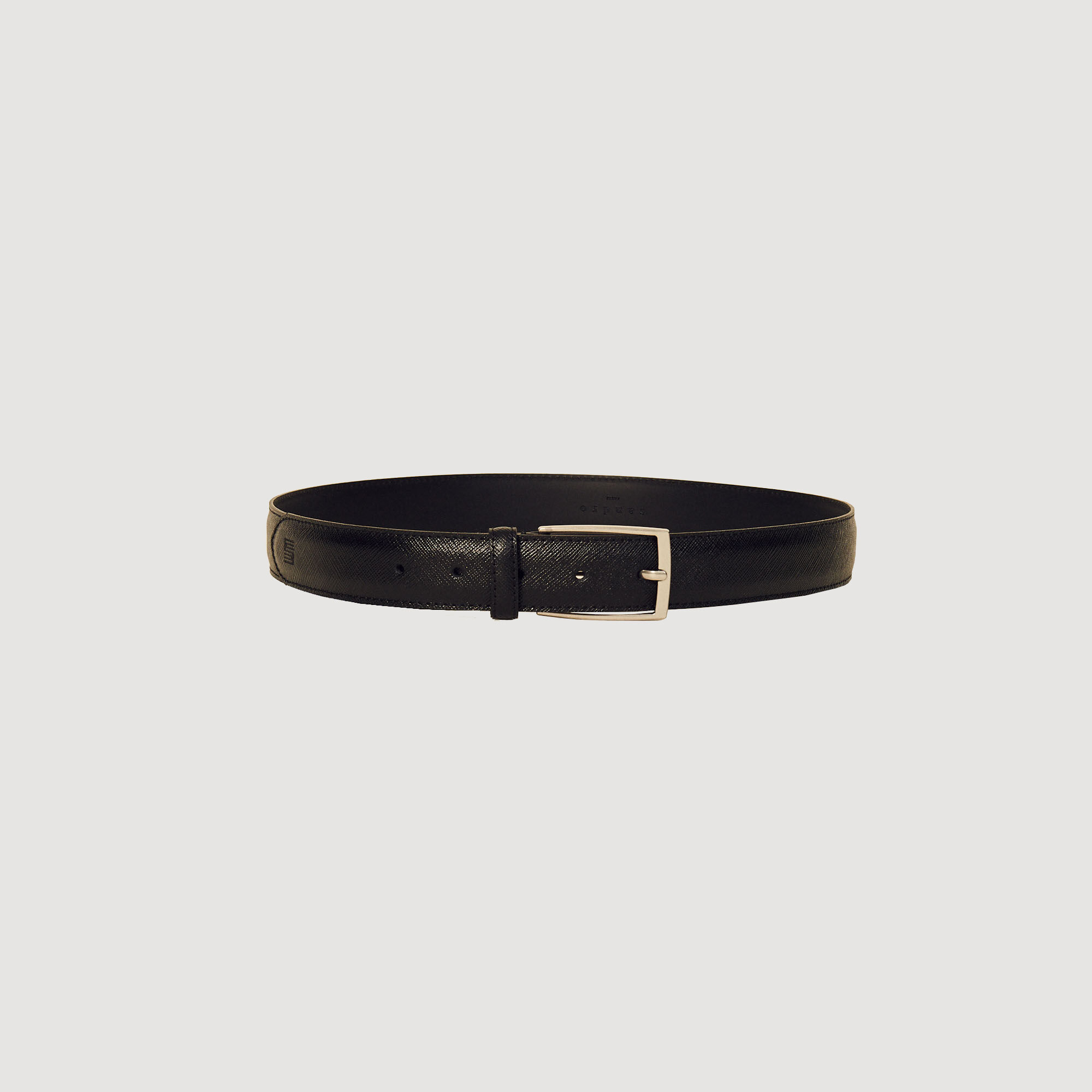 Saffiano leather belt