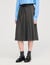 Long pleated rhinestone skirt