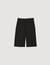 Linen-blend Bermuda shorts