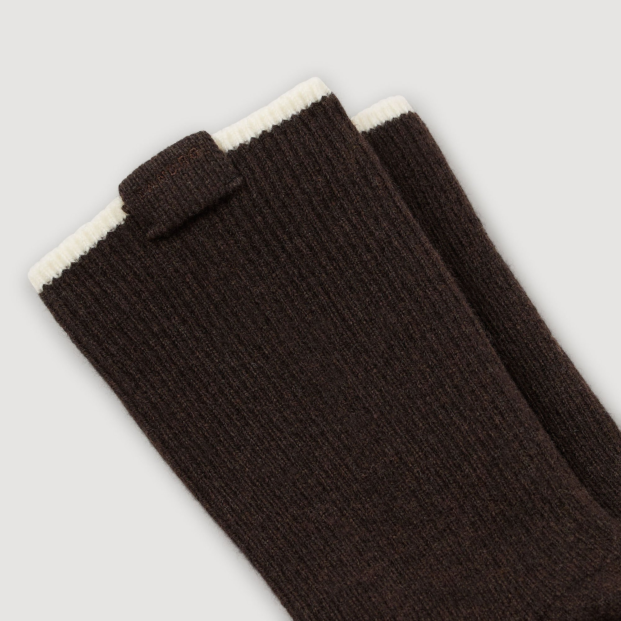 Two-tone knee-high socks