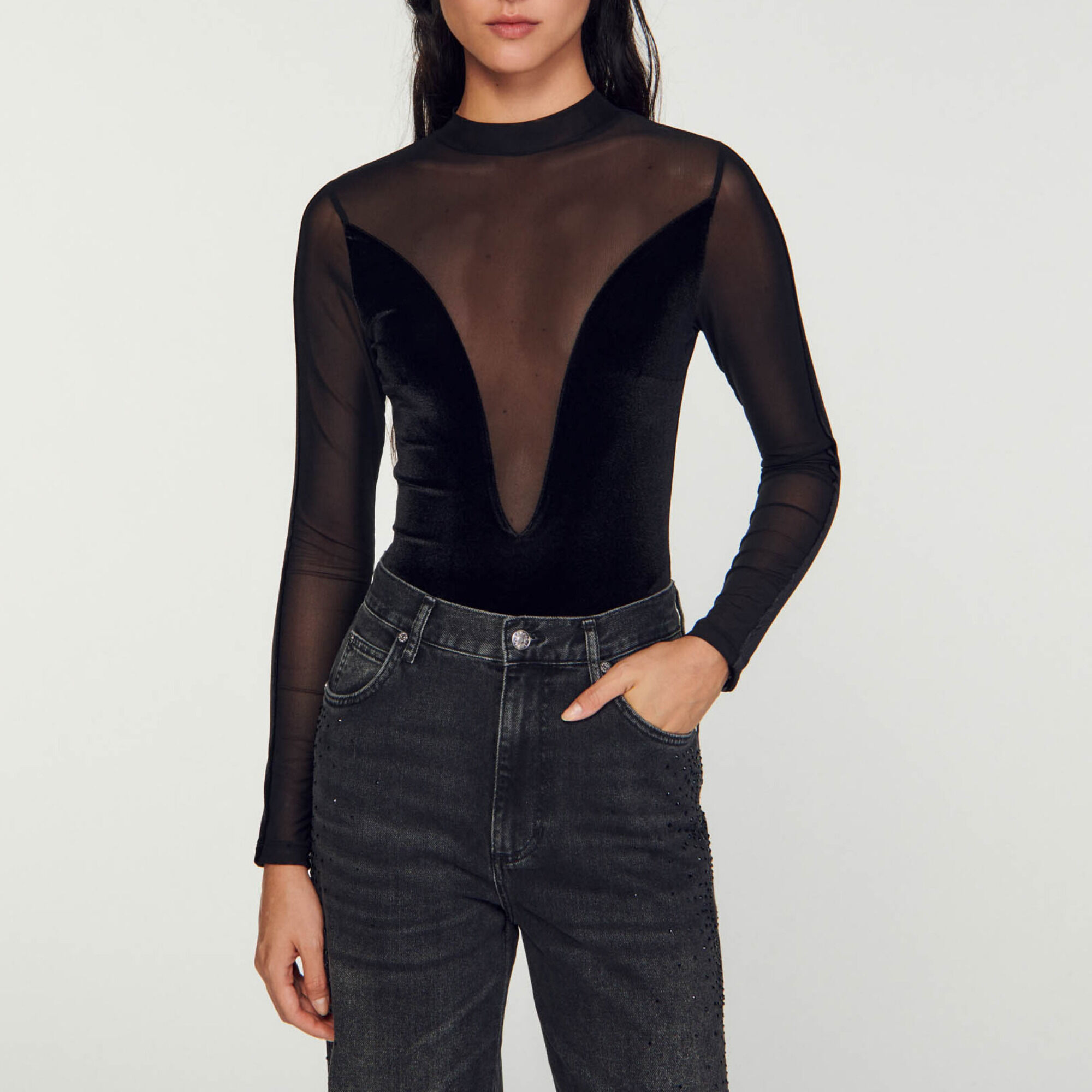 Velvet bodysuit