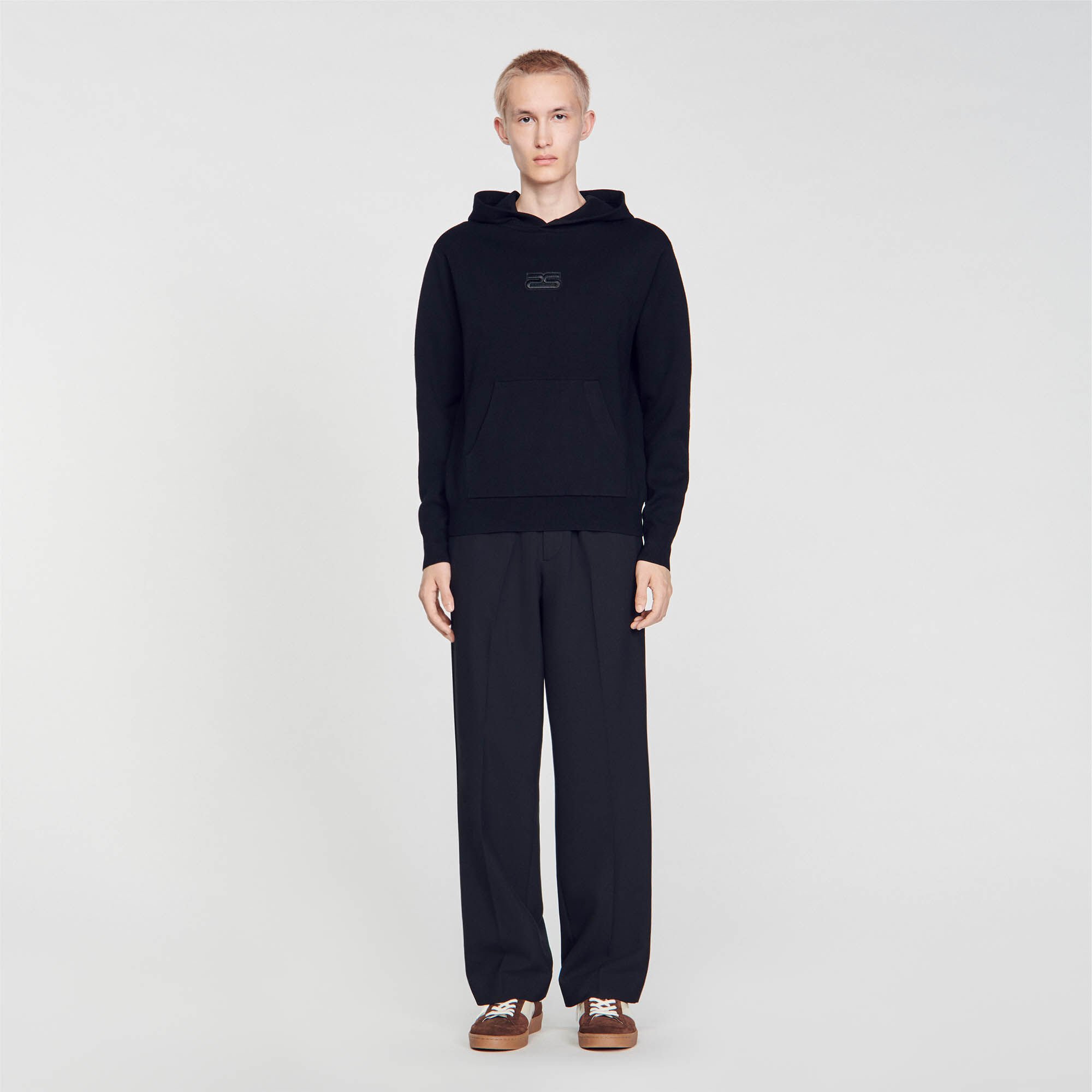 Knit hoodie
