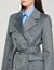 Double-faced check coat