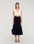 Midi ruffled skirt