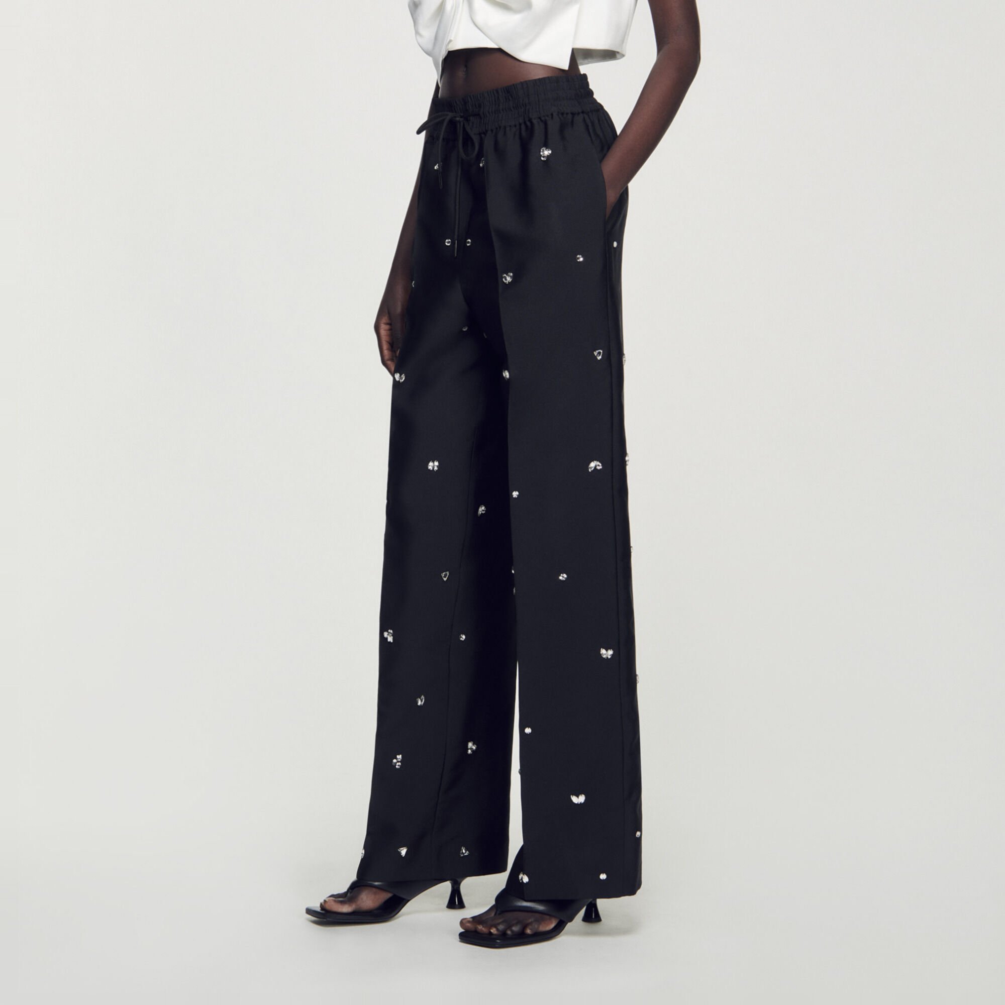 Rhinestone trousers