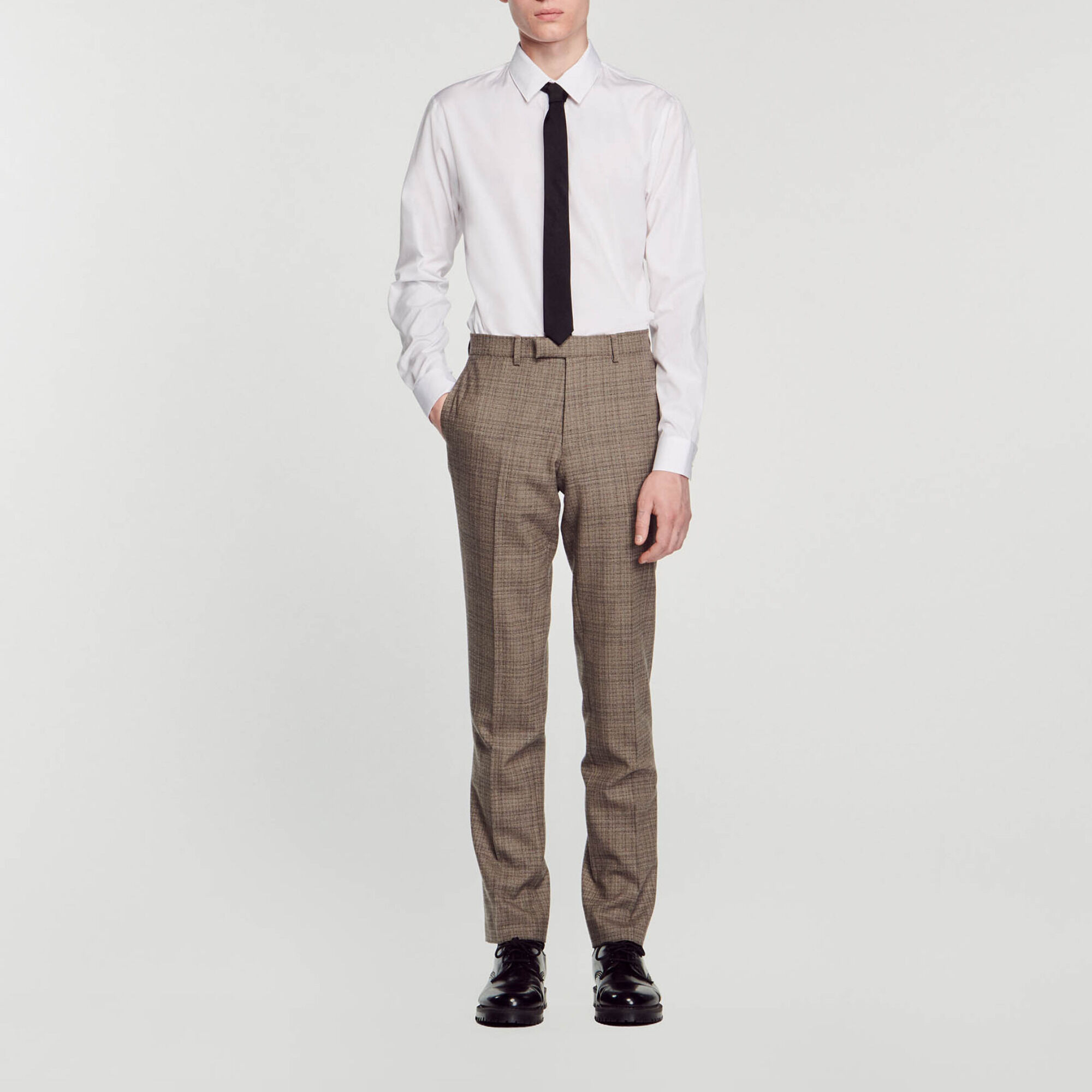 Wool suit pants