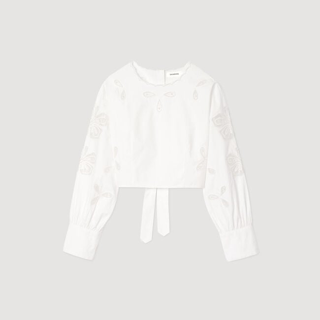 Poplin crop top