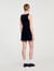 Mini velvet knit dress