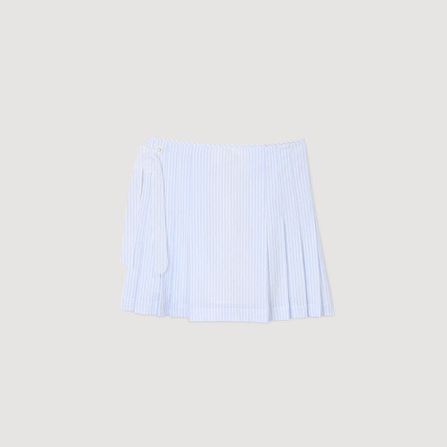 Short striped skirt