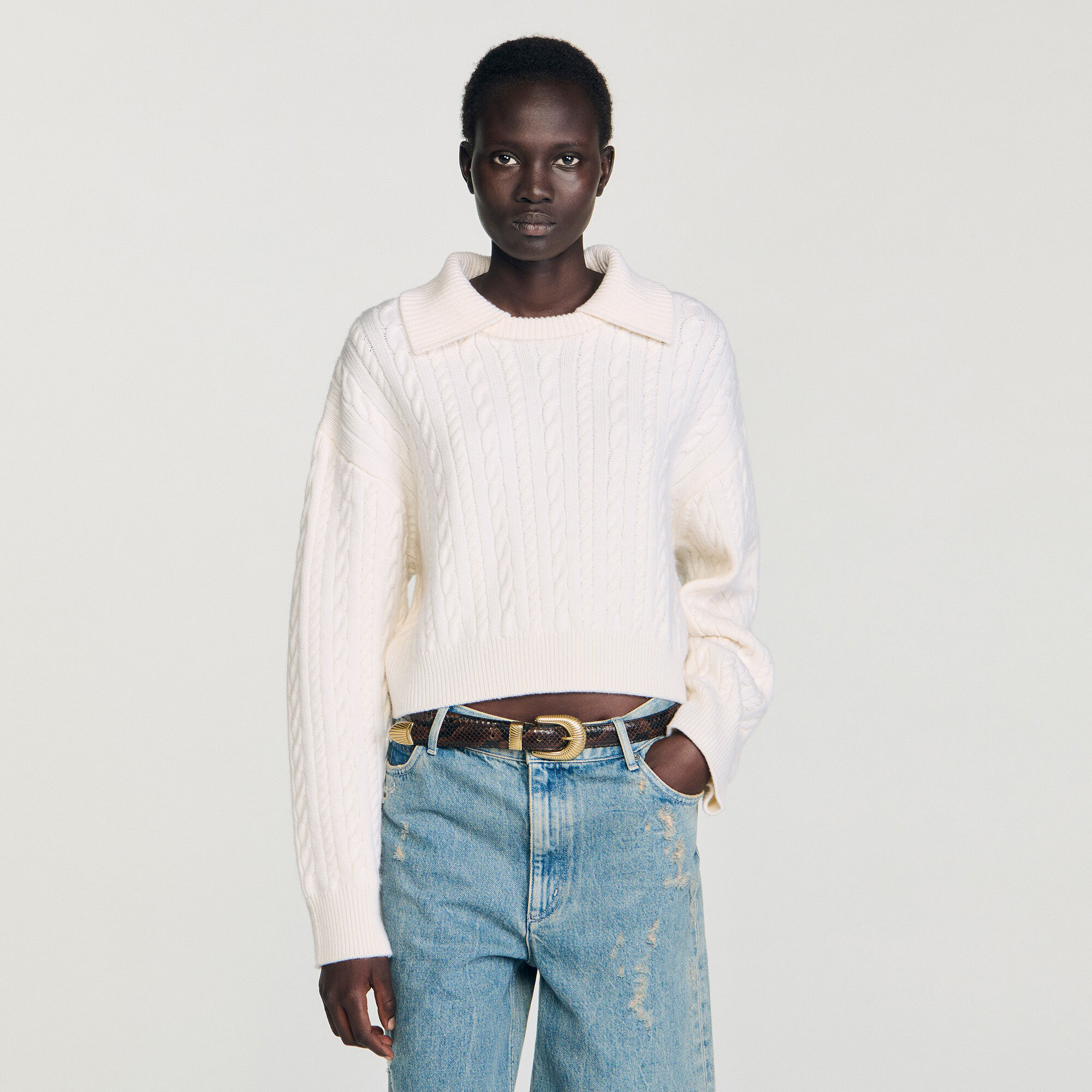 Sailor-neck sweater