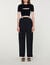 Cropped openwork jumper