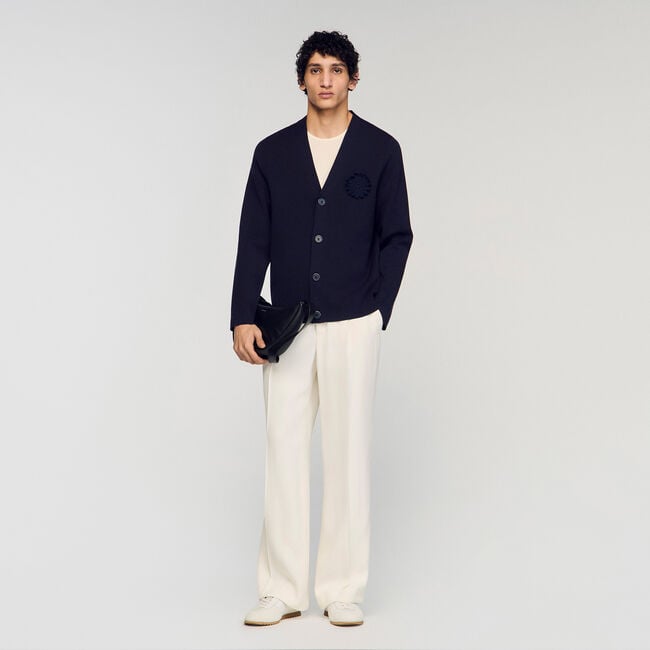 Flower crochet cardigan