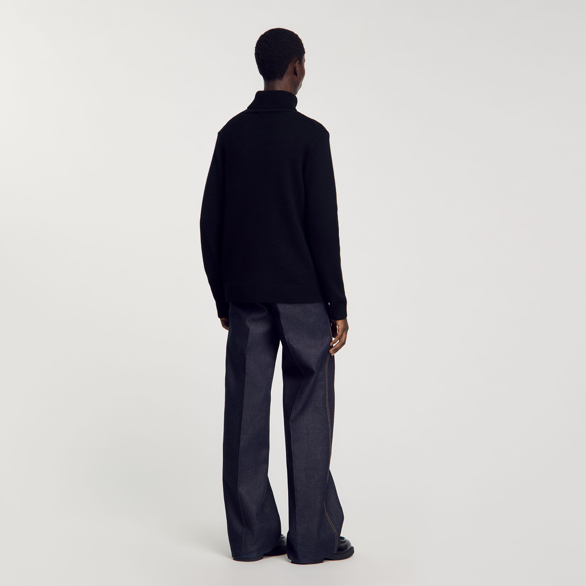 Wool and cashmere turtleneck sweater