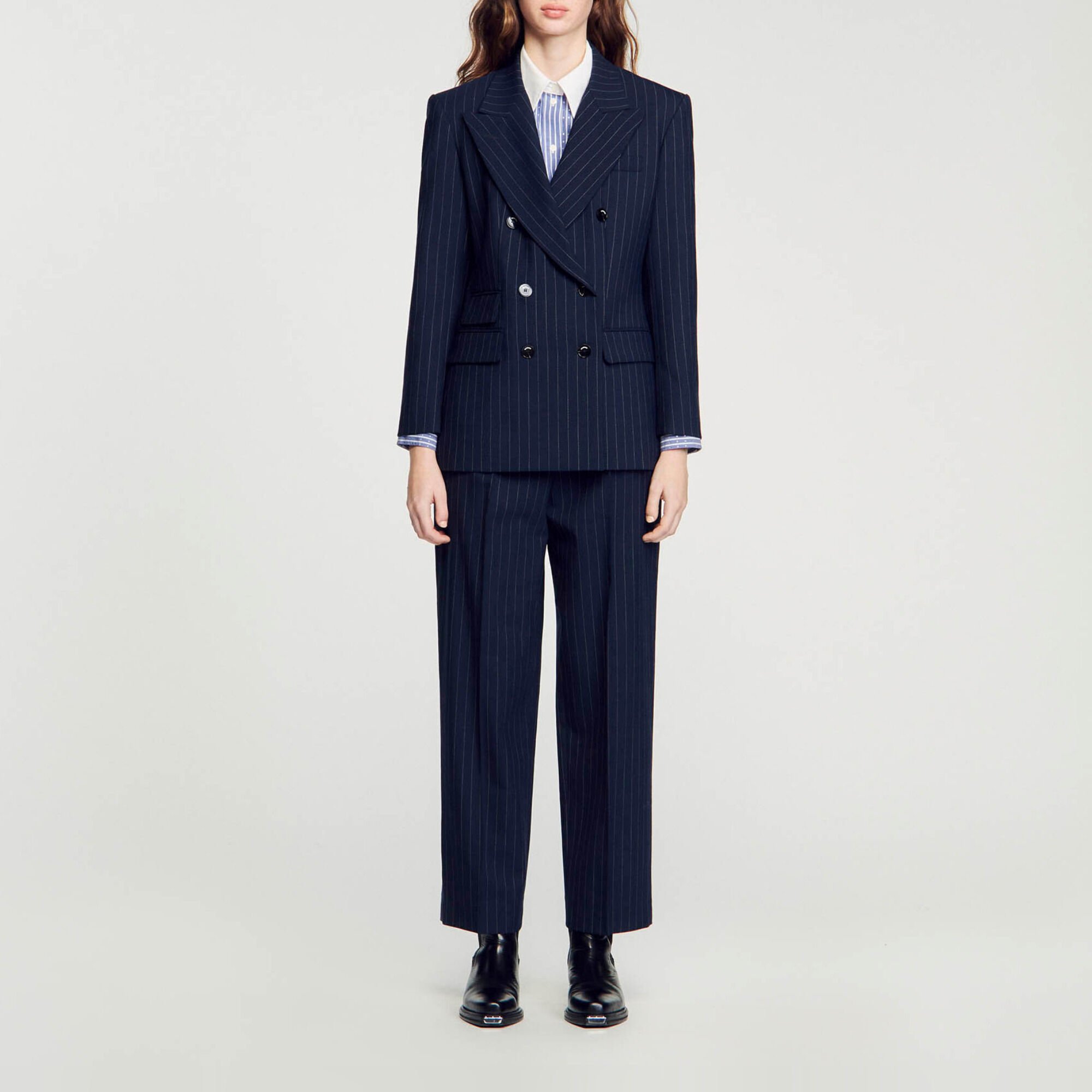 Stripy suit jacket