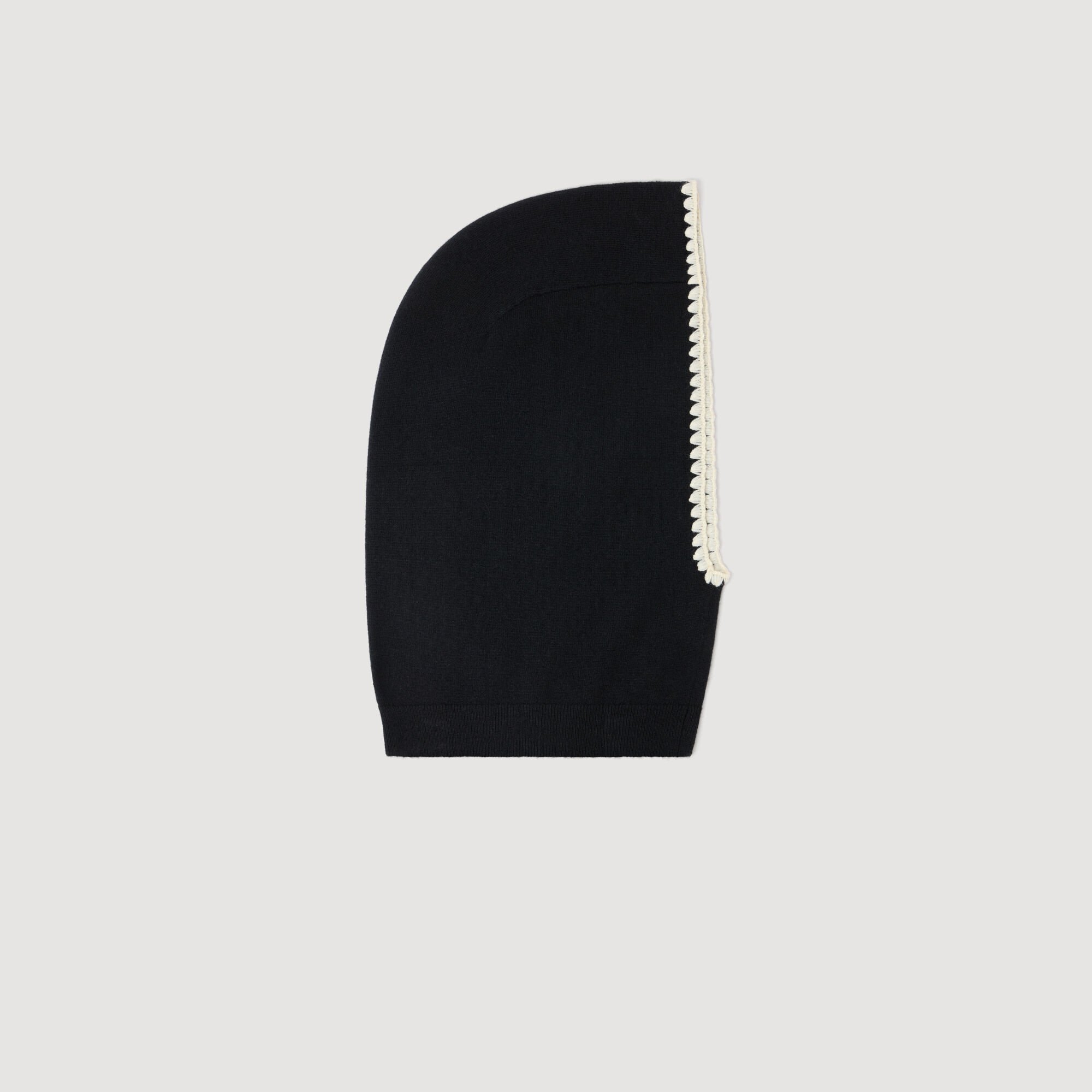 Ribbed knit balaclava