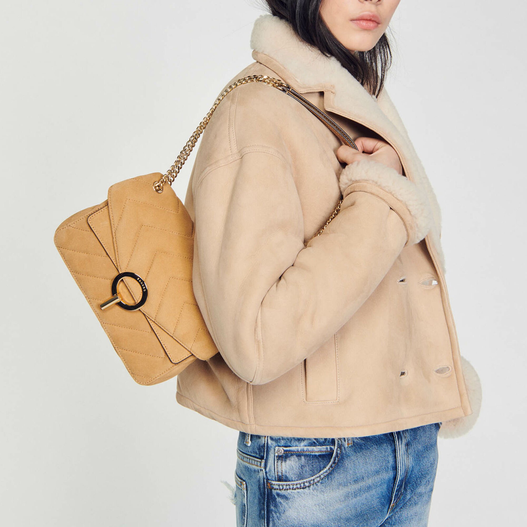Yza suede bag