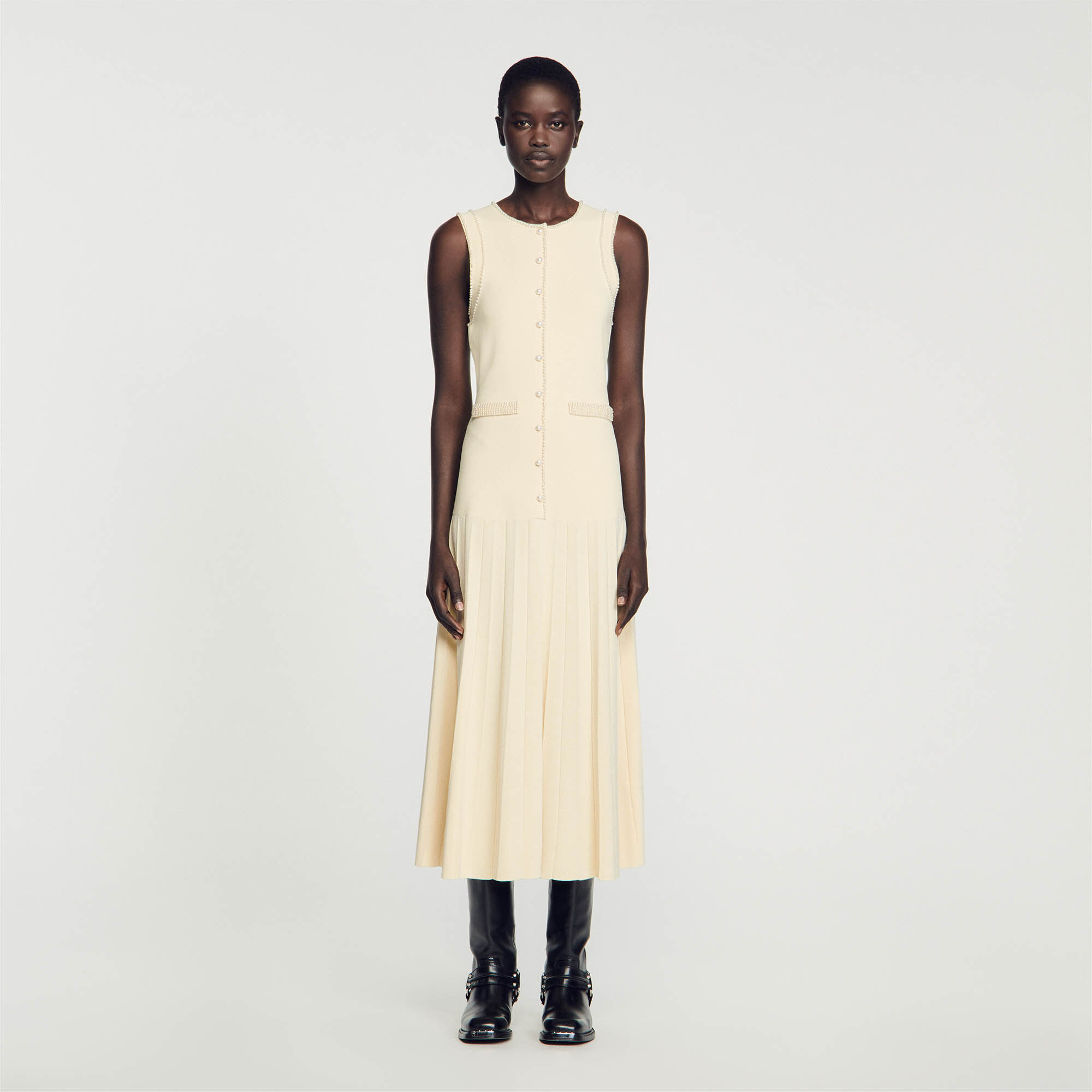 Knit midi dress