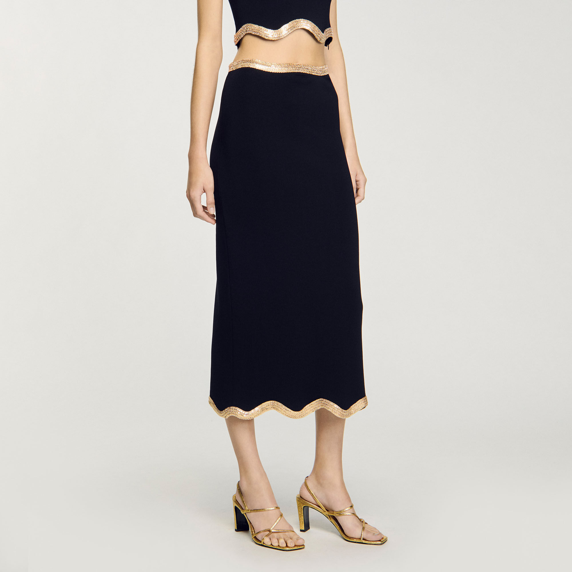 ★CERRIC★SHELL LONG SKIRT★1528_1529_1530★Black_Grey★韓国 ☆CERRIC☆SHELL LONG SKIRT☆1528_1529_1530☆Black_Grey☆韓国