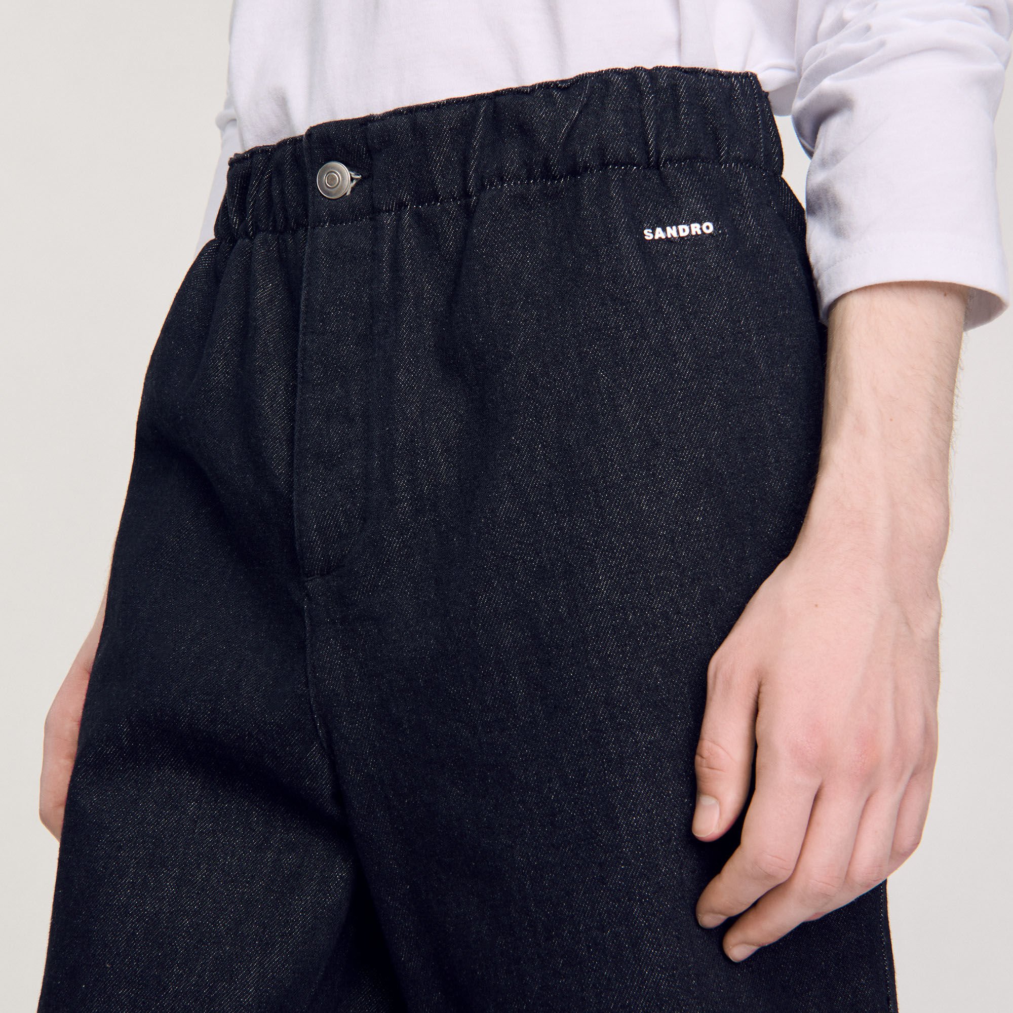 Raw denim Bermuda shorts