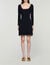 Short velvet dress