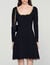 Short velvet dress
