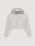 Hooded sweatshirt jacket