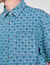 Square cross denim shirt