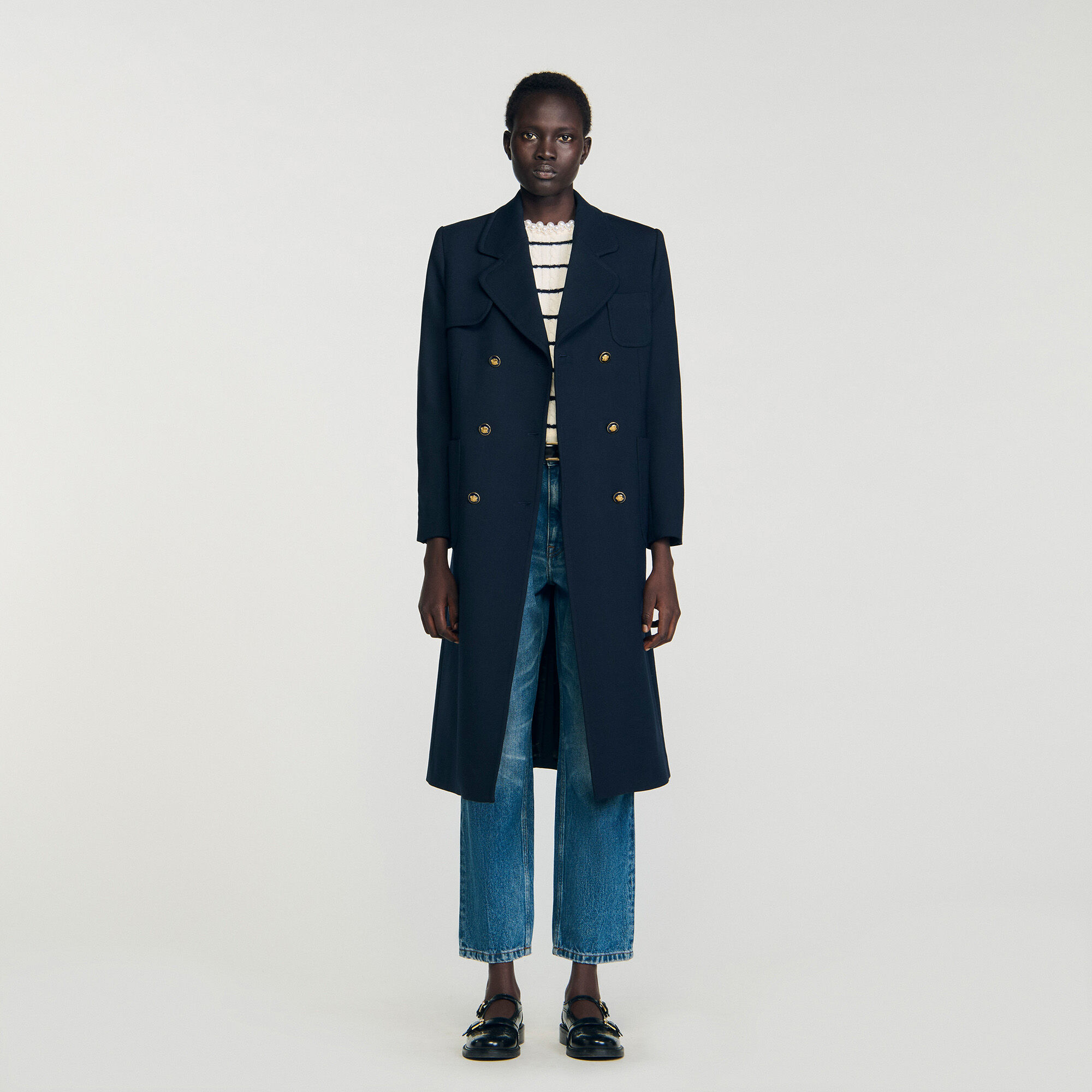 OHOTORO Firenze Trench Coat（ネイビー） OHOTORO・Firenze Trench Coat（ネイビー）