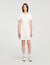 Mini knit dress with polo neck
