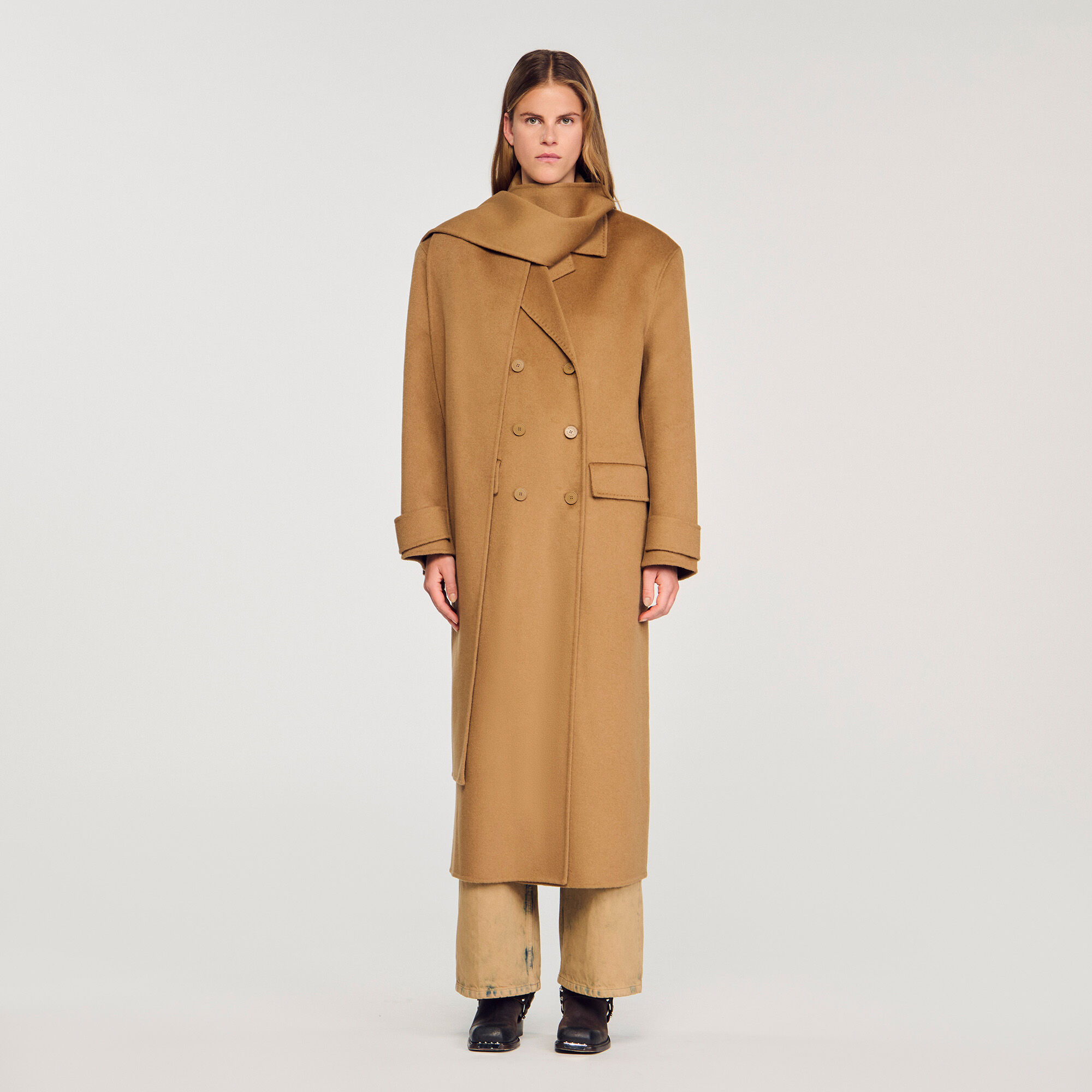 eaphi エフィ SOFT WOOL TAILOR COAT beige Heritage Classic Wool Coat - Putty - Bernardo