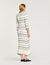Striped knit maxi dress
