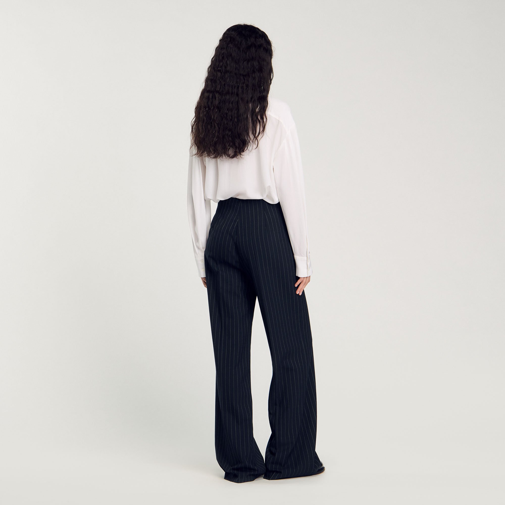 Chalk-striped trousers