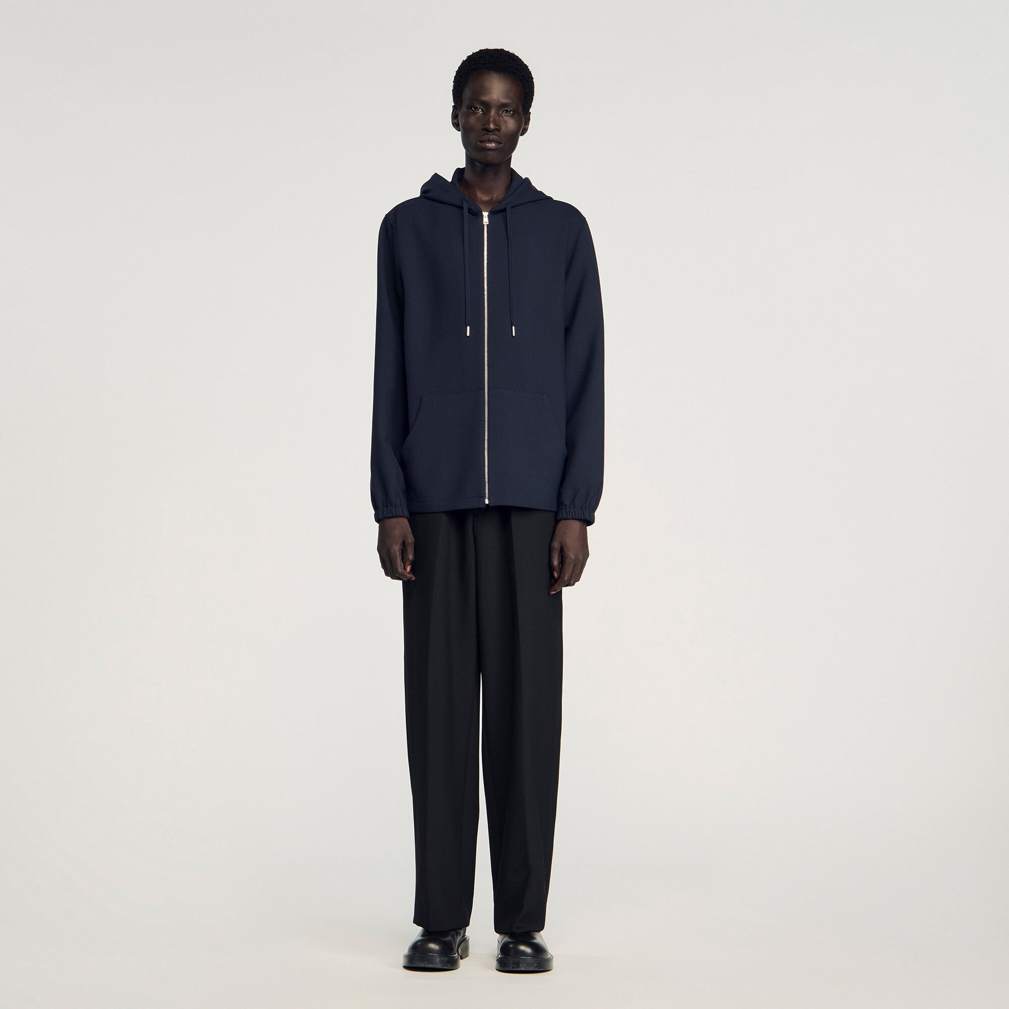 Hooded shirt jacket