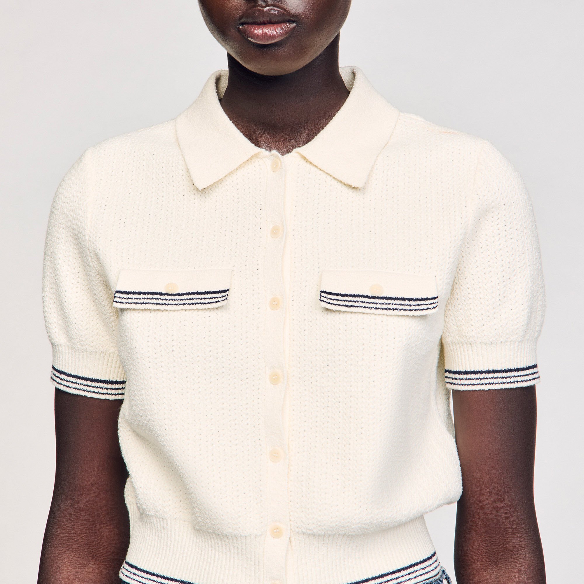 Short-sleeved cardigan