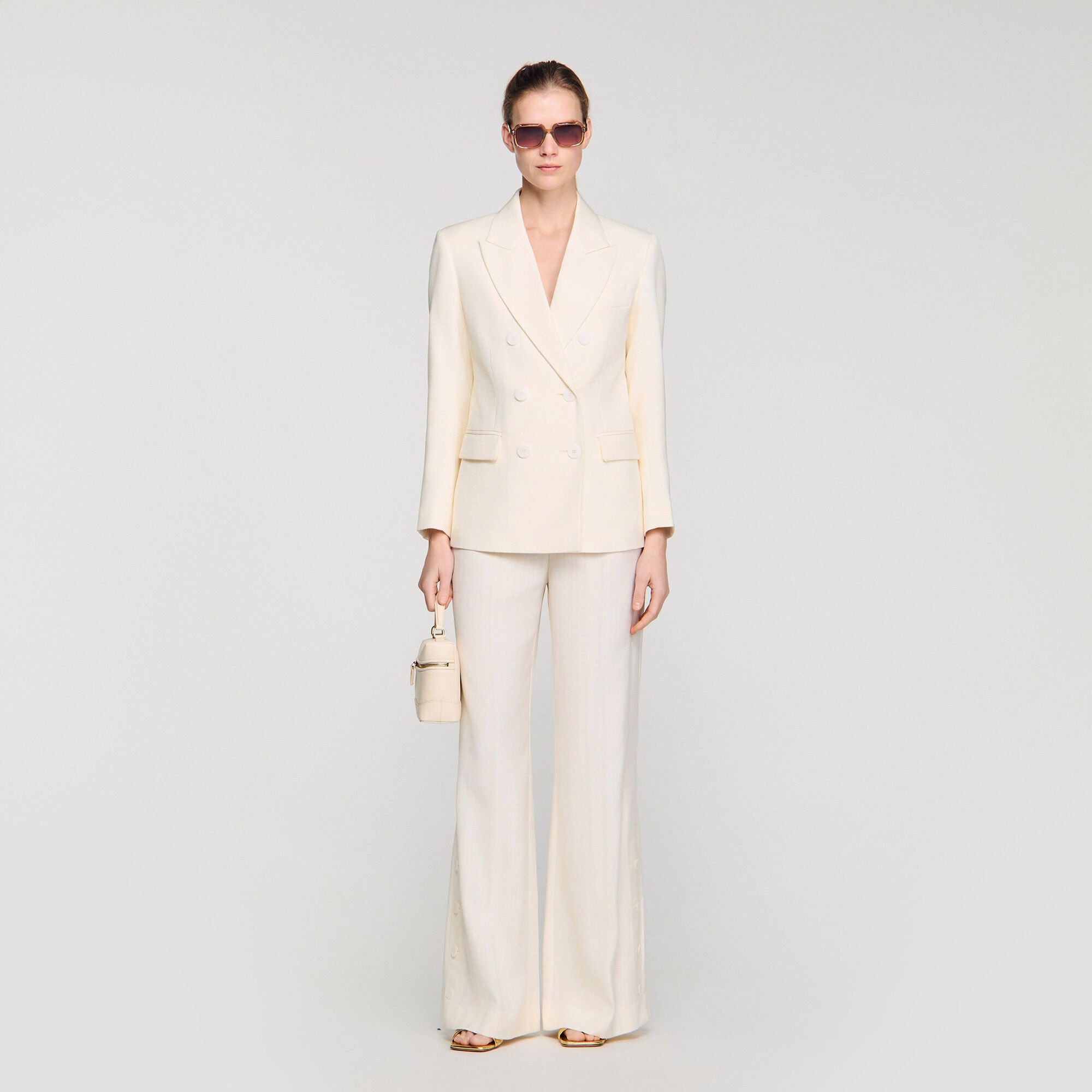 Double-breasted suit jacket