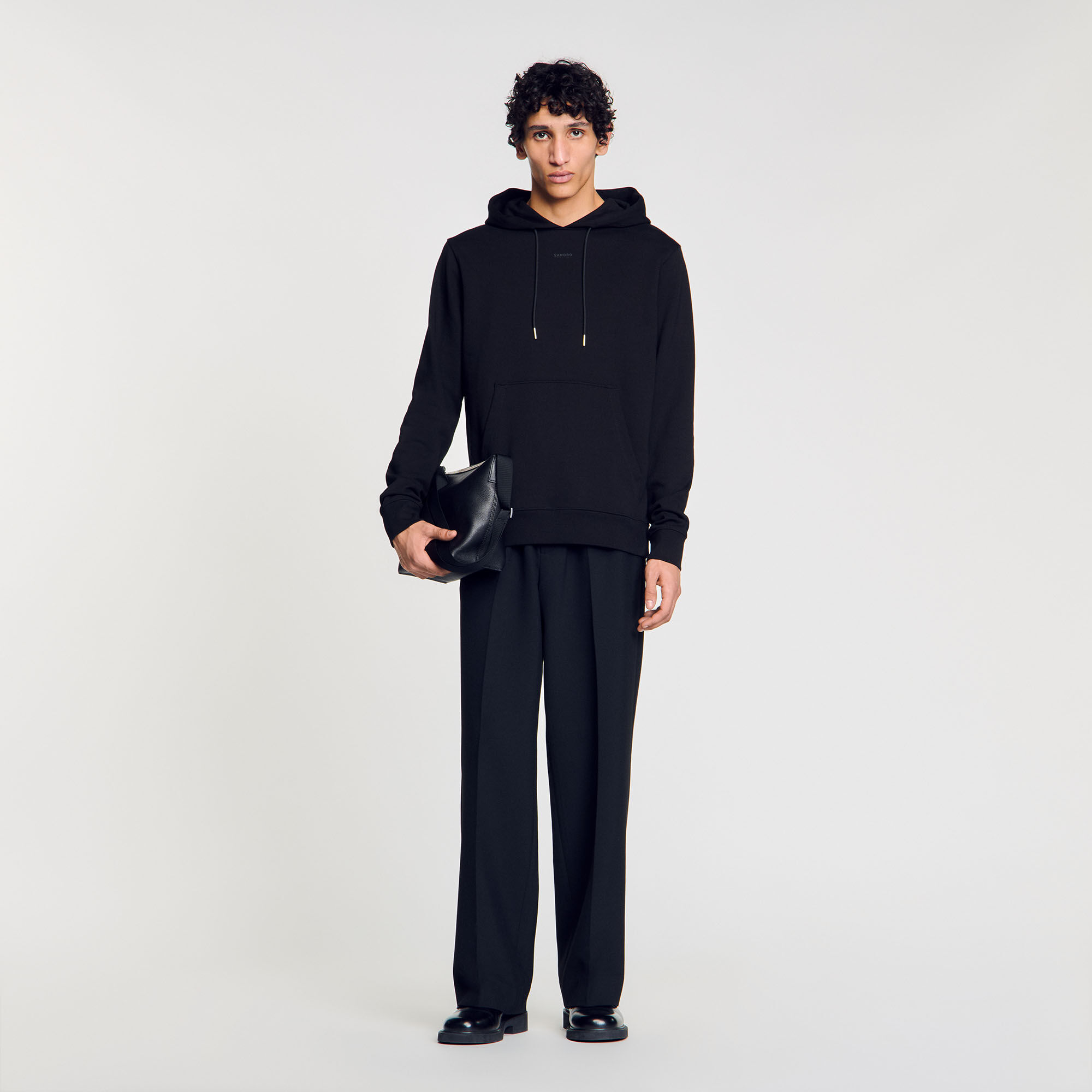 Sandro black hoodie sale